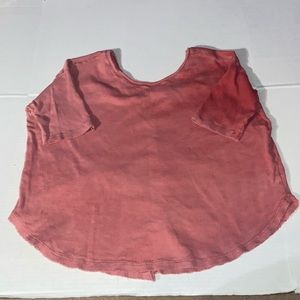 Free People Womens small/petite pink blush shirt